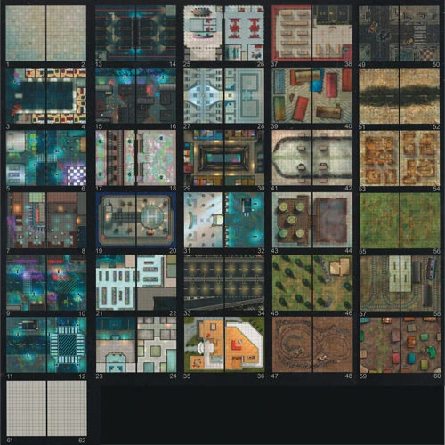 Giant Book Of Cyberpunk Battle Mats 4 Giant Book Of Cyberpunk Battle Mats - Image 2