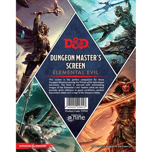 D&D RPG: Elemental Evil - Dungeon Master's Screen 3 D&D RPG: Elemental Evil - Dungeon Master's Screen
