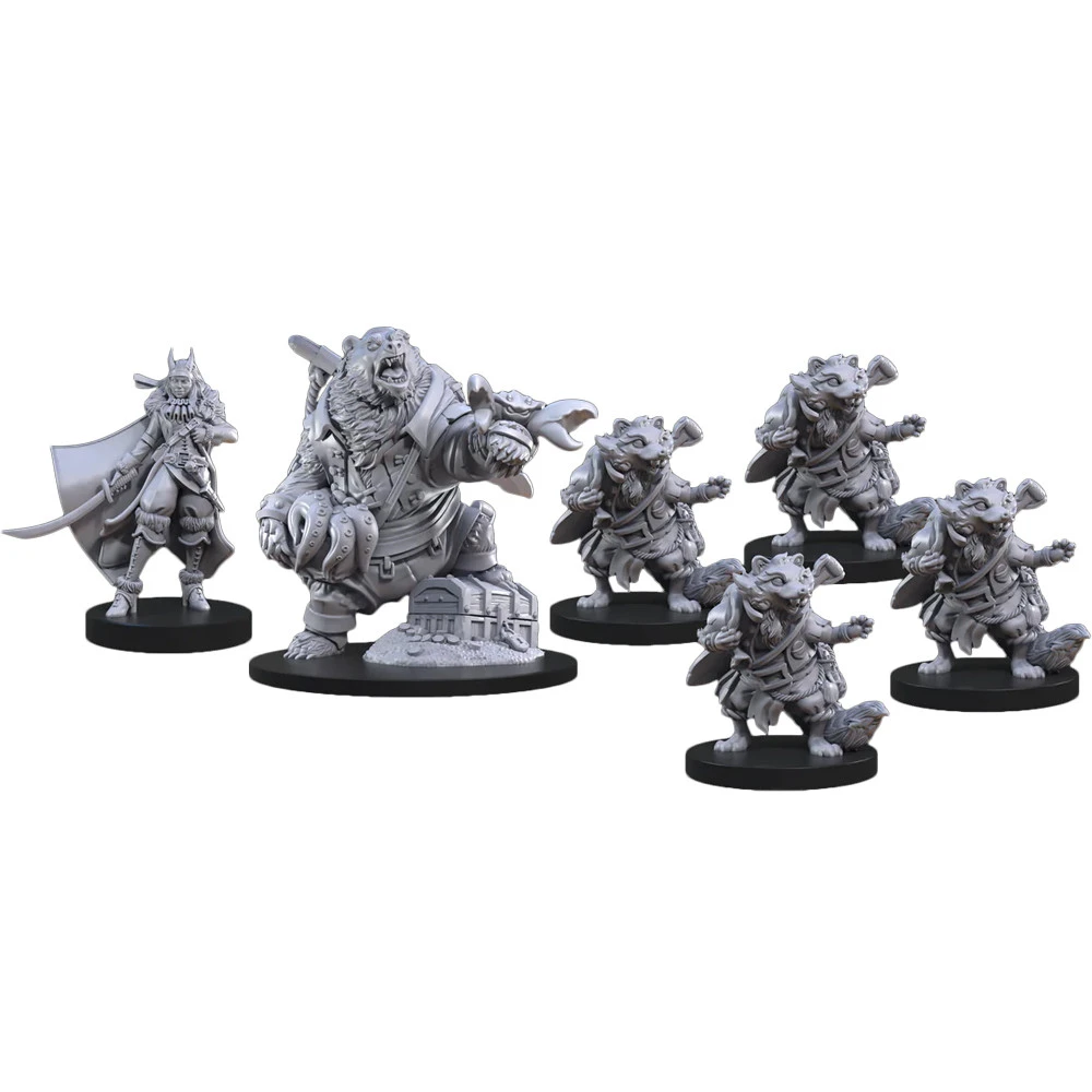 Animal Adventures RPG: Miniatures Set - Raiders Of The Lost Coast 3 Animal Adventures RPG: Miniatures Set - Raiders Of The Lost Coast