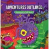 Wizards Of The Coast D&D: Adventures Outlined Coloring Book -Miniaturemarket Online Store wocc60350 1